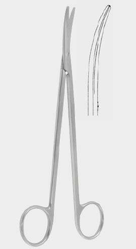 Ножиці МЕТЦЕНБАУМА (METZENBAUM), тупий/тупий, вигнуті, 18,0 см (cm). Бренд: Zepf (Зепф).